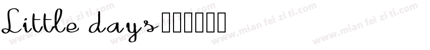 Little days字体转换